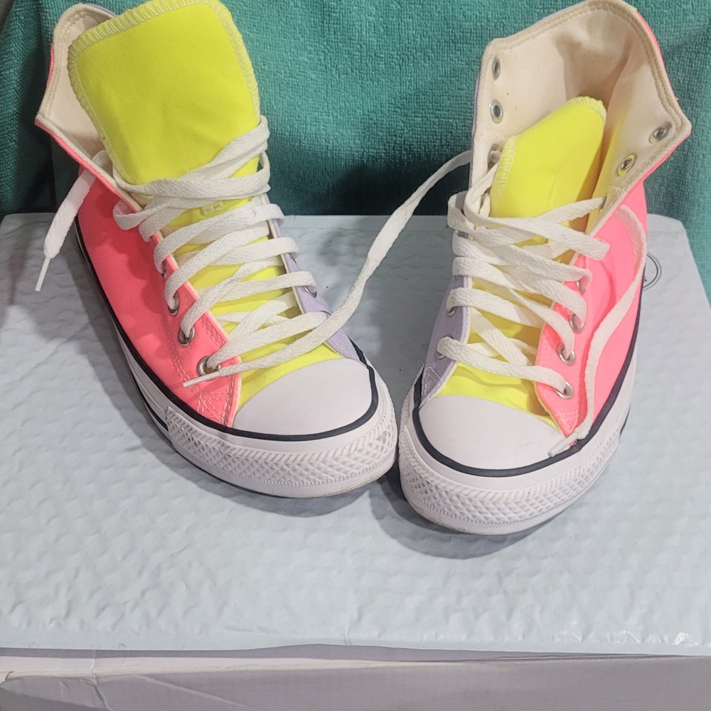 Colorful High-Top Sneakers